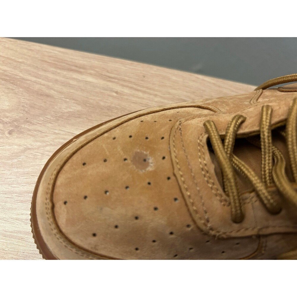 Nike Men’s Air Force 1 Size 7 Low GS Flax Sneaker - Picture 3 of 9